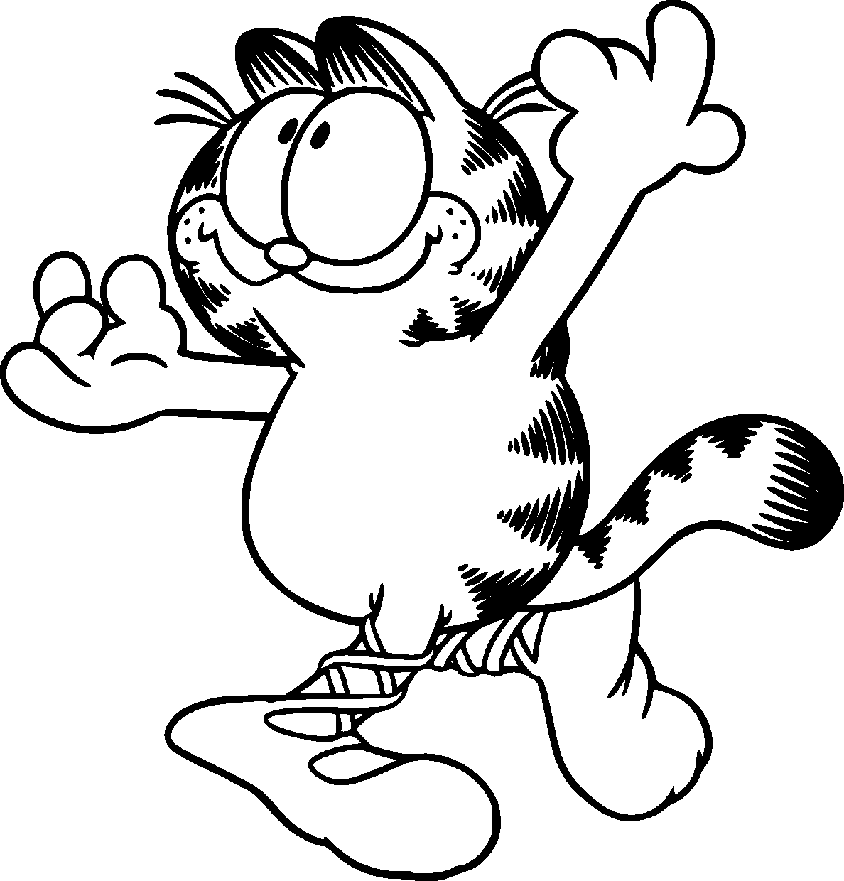 garfield thanksgiving coloring pages - photo #2