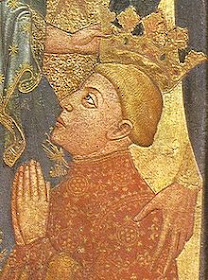 Coronación de Fernando I de Aragón (detalle del retablo del arzobispo de Toledo Sancho de Rojas, procedente de San Benito el Real Valladolid, ca 1410-1415) Coronación de Fernando I de Aragón (detalle del retablo del arzobispo de Toledo Sancho de Rojas, procedente de San Benito el Real Valladolid, ca 1410-1415)