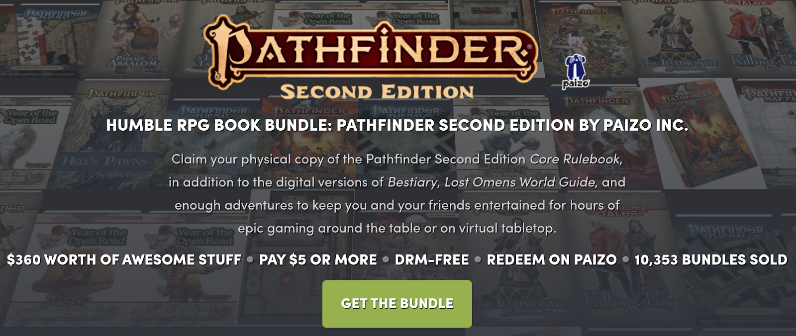 Tenkar's Tavern: Humble Bundle RPG Book Bundle - Pathfinder Second Edition  Bestiary by Paizo