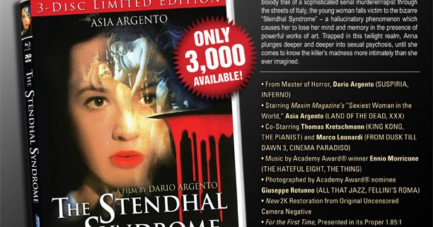 Film Arcade Net Blue Underground Announces Limited Edition Blu Ray Of Dario Argento S The Stendhal Syndrome