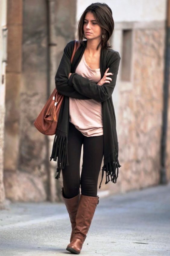 Ideas to combine leggings and boots Just sexy boots