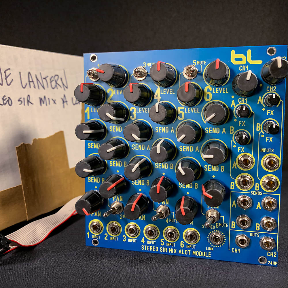 MATRIXSYNTH Blue Lantern Stereo Sir Mix Alot Matt Blue Eurorack