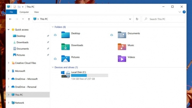 Windows 10 gets new icons for File Explorer