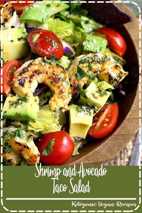 Shrimp and Avocado Taco Salad - Robyn Food
