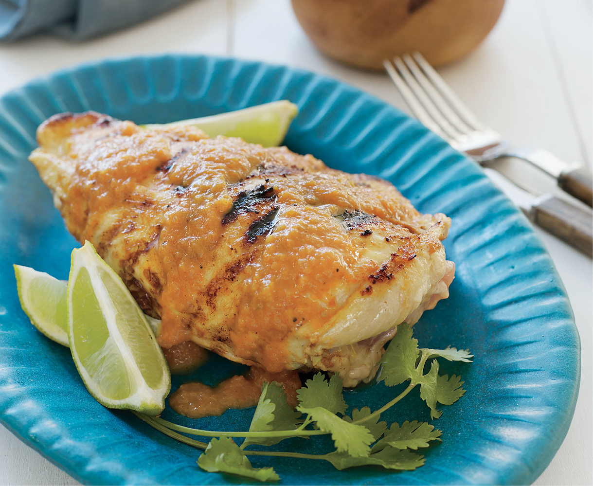 Grilled coconutcurry chicken recipe