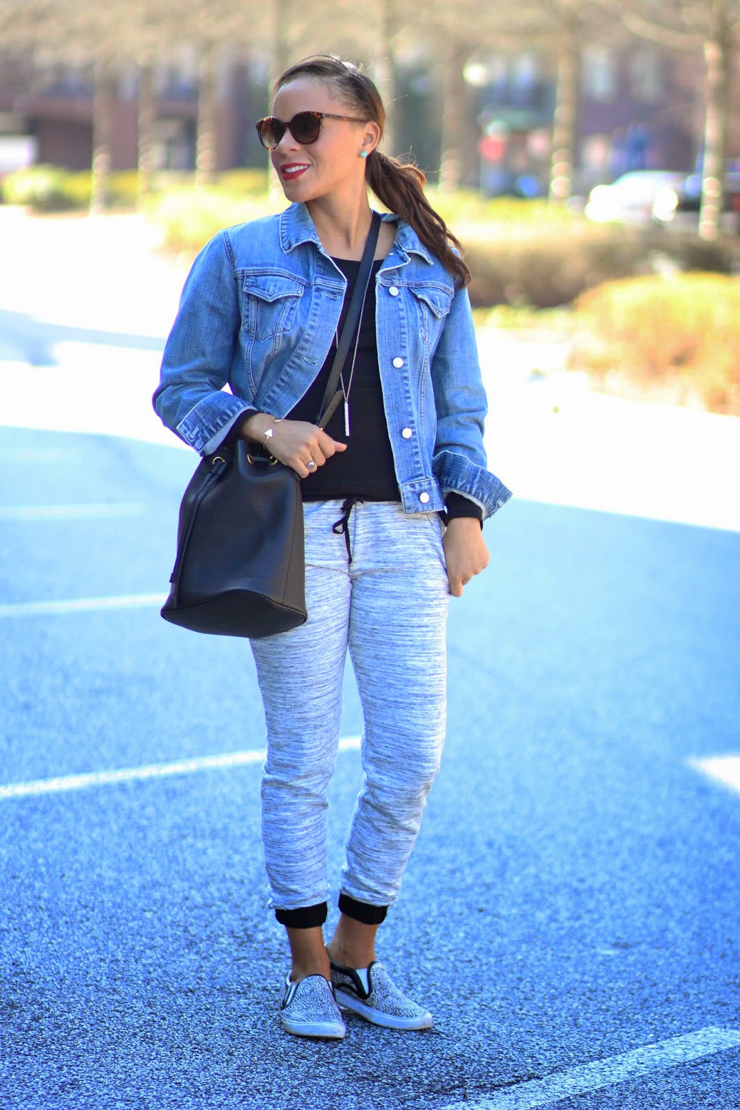 Nicole to the Nines How To Wear Jogger Pants Casual