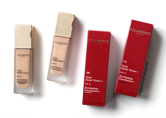 Clarins Everlasting Foundation+ SPF 15 109 Wheat 112 Amber Review