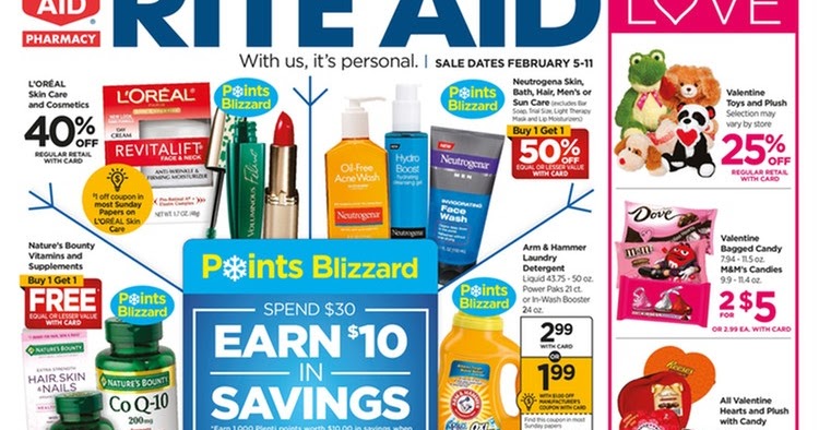 rite aid weekly ad february 5 11 2017 grocery weekly ads a p supermarket weekly flyer