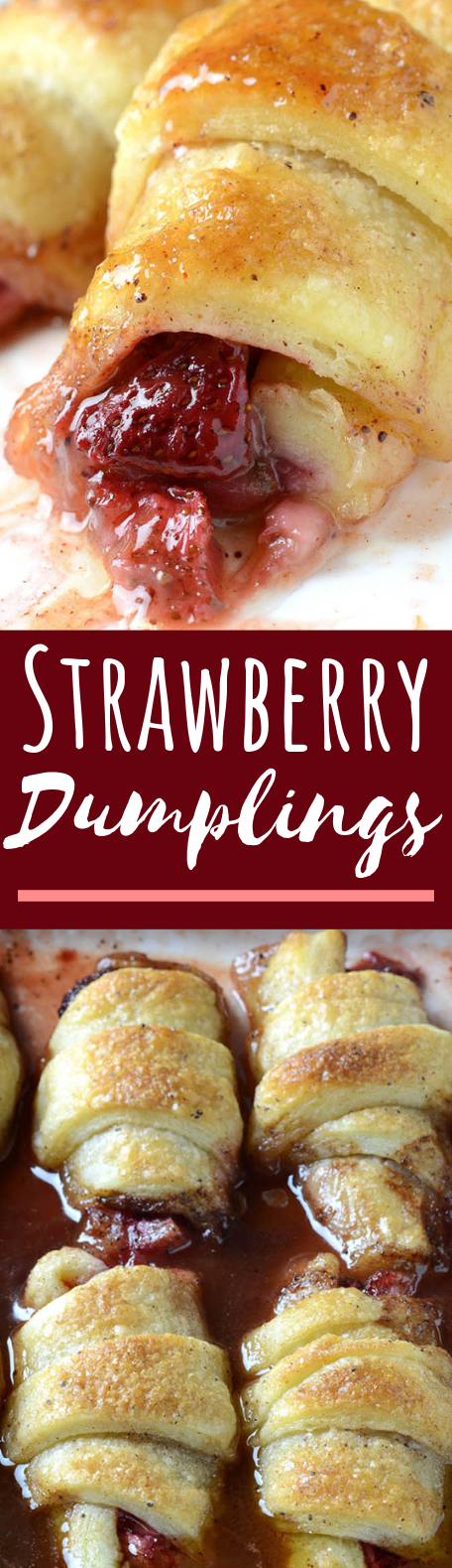 Strawberry Dumplings #desserts #strawberry
