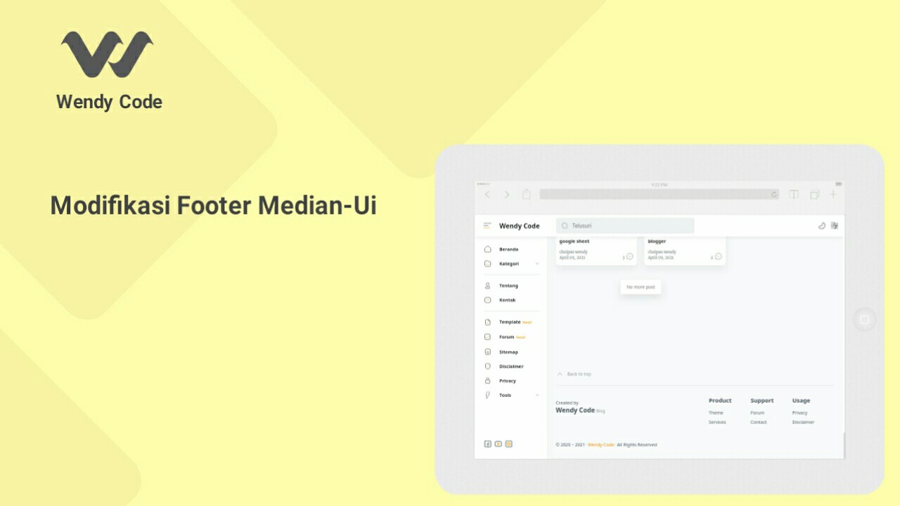 modifikasi footer template median-ui modifikasi footer template median-ui