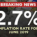 Philippine Inflation at 2.7% for June 2019 Slowest in Almost Two Years
