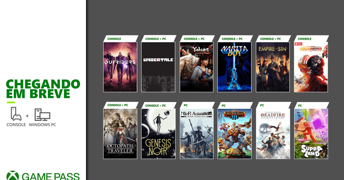 Xbox Game Pass: Octopath Traveler, Yakuza 6: The Song of Life e mais serão  adicionados ao catálogo do serviço - GameBlast