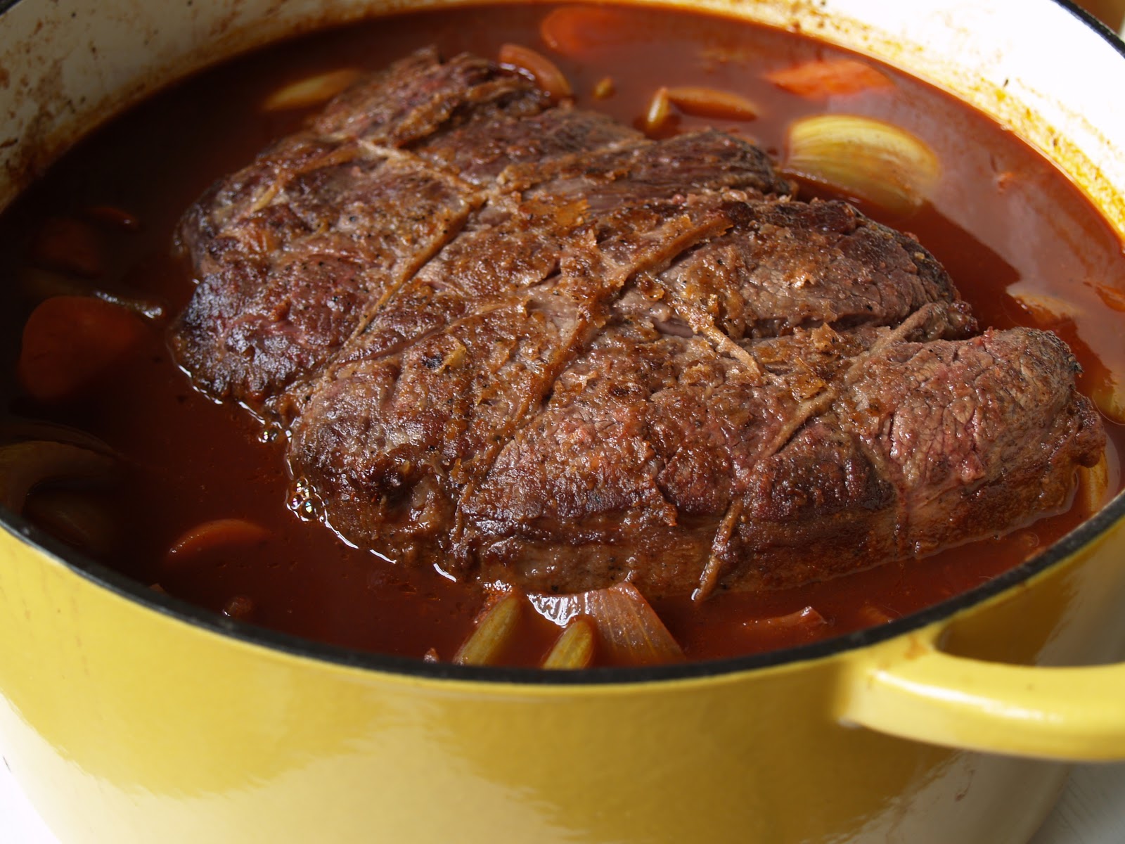 Persimmon and Peach Classic Pot Roast