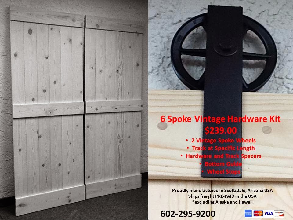 ARIZONA BARN DOORS Vintage Barn Door Hardware Kits 239 USD