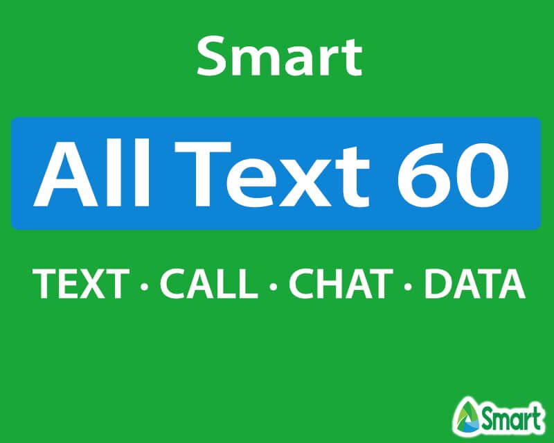 Smart AT60 All Text 60 - Unli All-net texts, FB, Tri-net ...