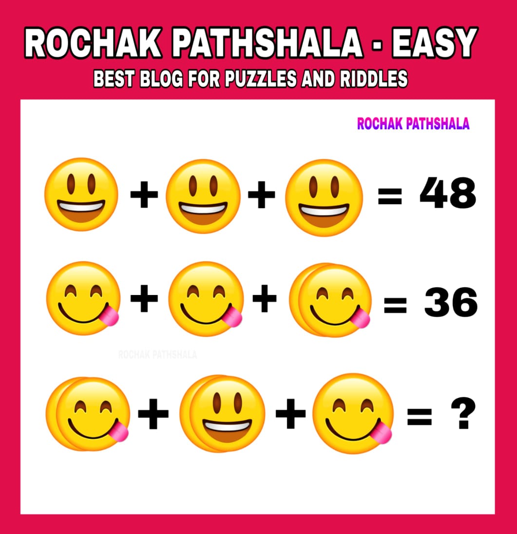 emoji puzzle 4 smiley puzzle rochak pathshala