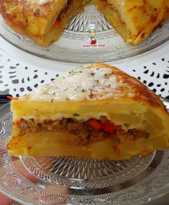  فكرة عشاء بسيطة وسريعة طورطية البطاطس السريعة بدون فرن