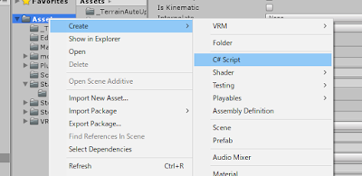 Create→C#Script