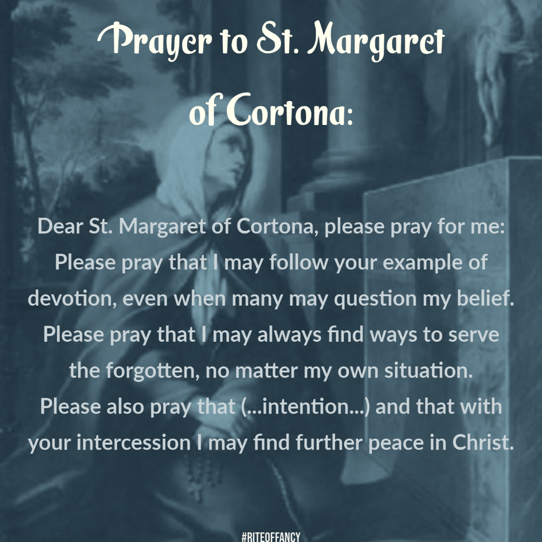 St. Margaret of Cortona The Saint for Those Who Feel