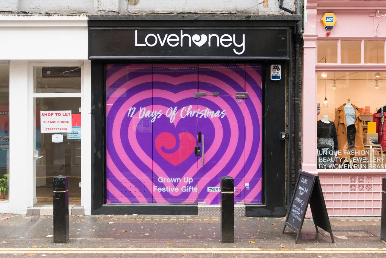Lovehoney's Sexual Happiness Pop-up Shop in Covent Garden.