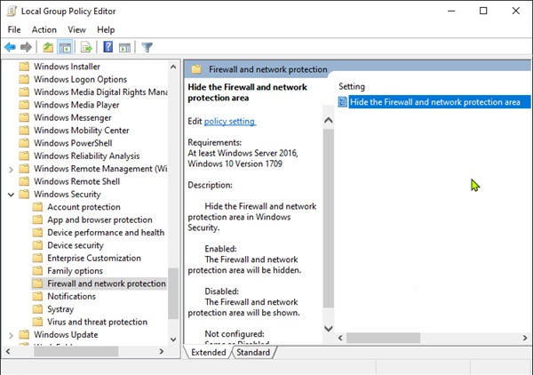 Firewall and Network Protection trong Windows 10 là gì và cách ẩn phần này Firewall and Network Protection in Windows 10