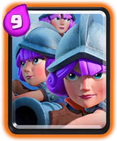 Carta das Três mosqueteiras de Clash Royale - Cards Wiki