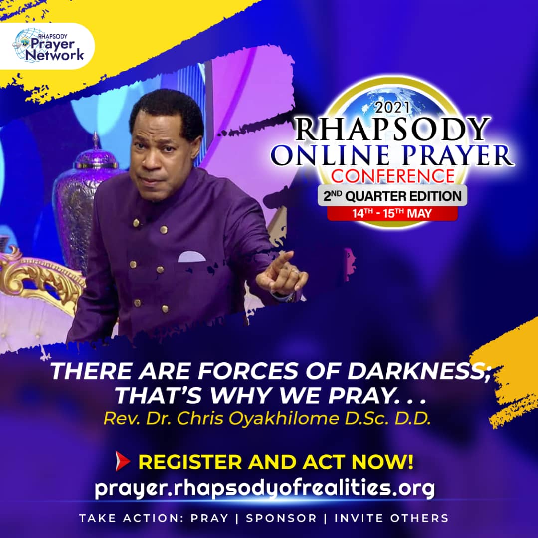 Rhapsody online prayer Conference - 2nd Quarter Edition 14th - 15th may 2021 - Live stream!!