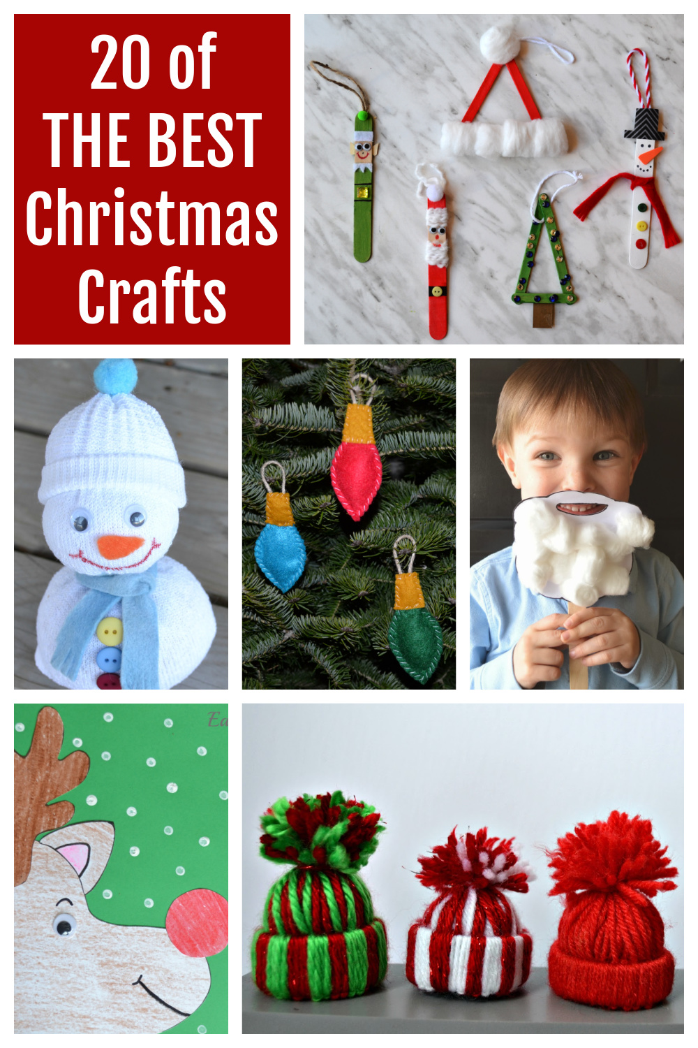 Christmas Fine Motor Activity for Kids: Cotton Balls and Q-Tips Snowman
