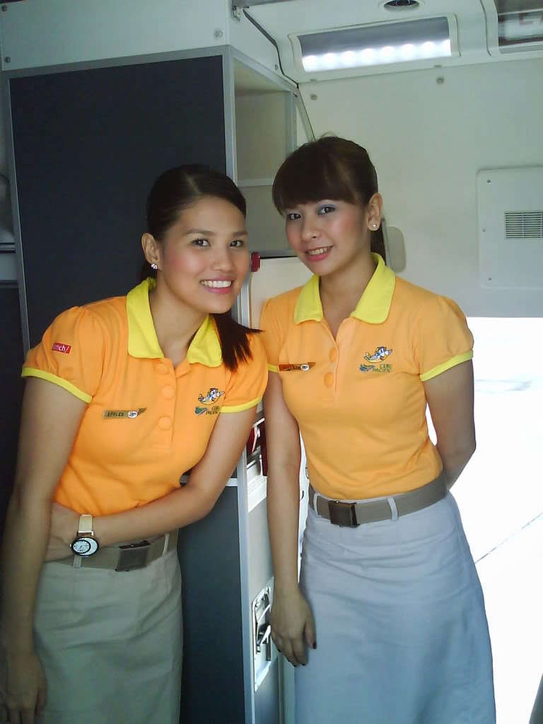 Cebu Pacific Air pretty and handsome cabin crew ~ World stewardess Crews