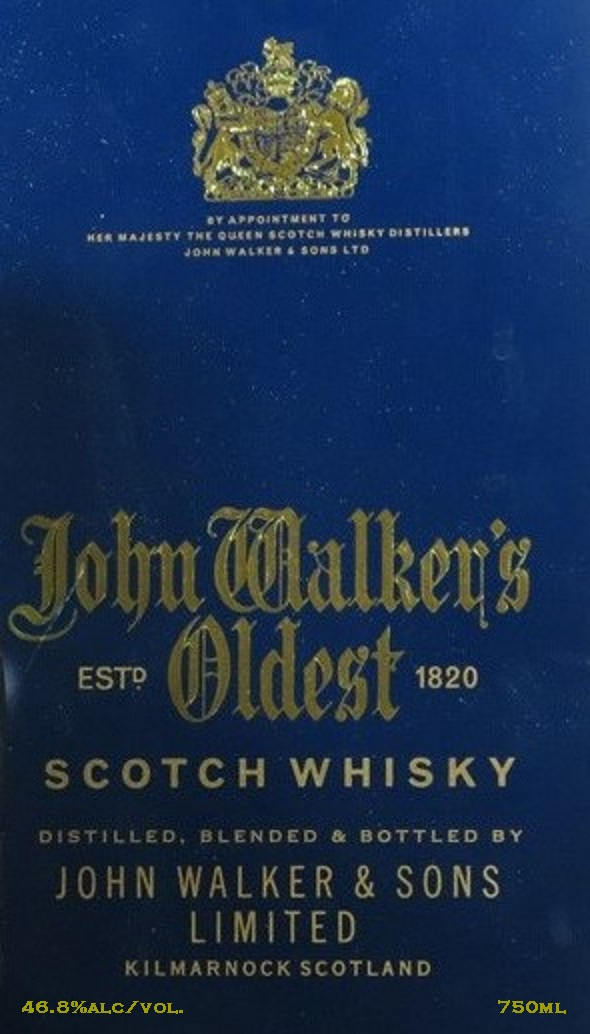 Johnnie Walker Oldest Scotch Whiskey Just Malt