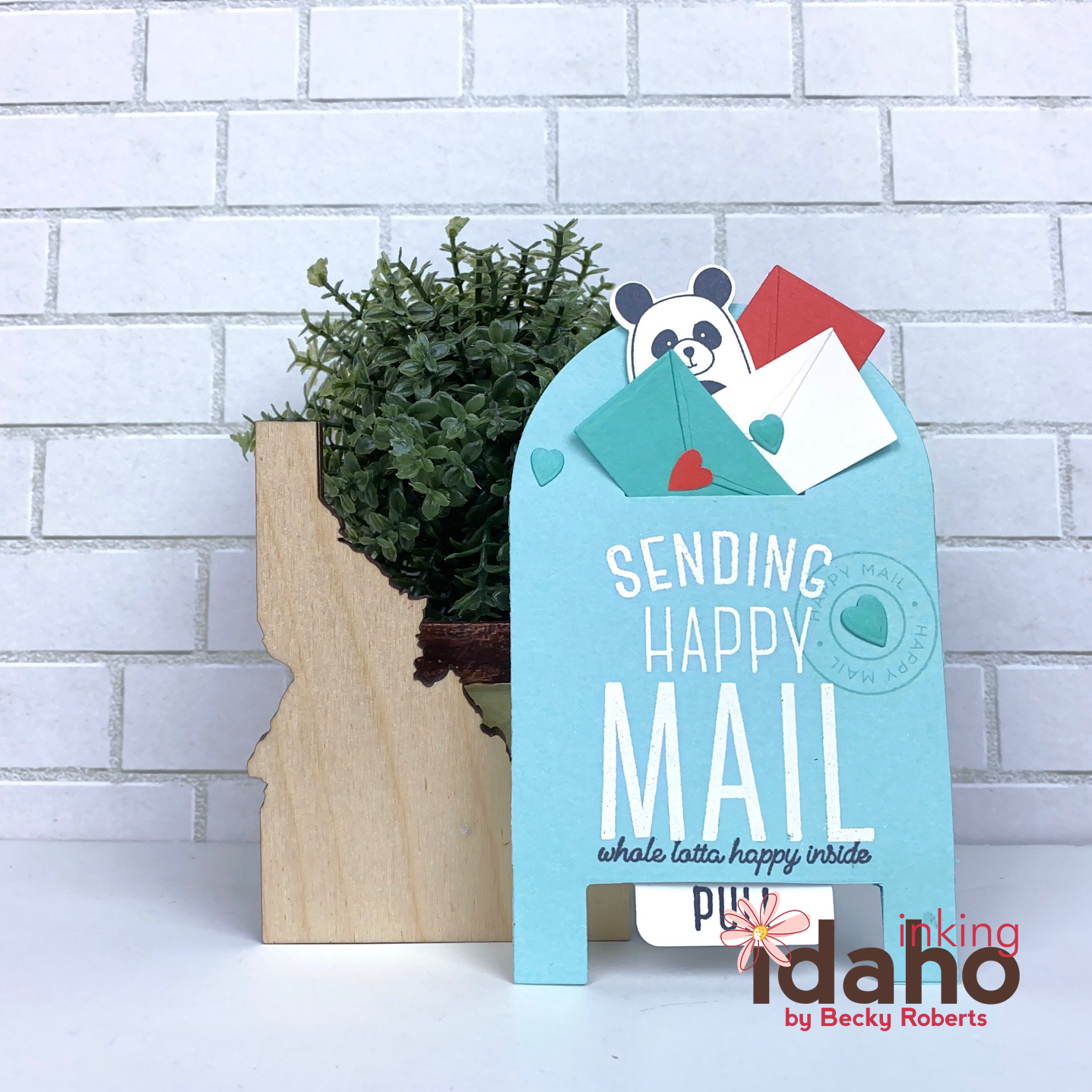Inking Idaho Mailbox Gift Card Holder