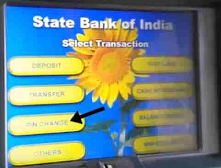 Sbi atm pin change Pin change dabaye