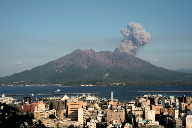 The Big Wobble Sakurajima-volcano