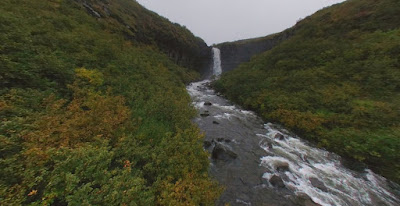 冰島, Iceland, Skáftafell, Svartifoss 瀑布