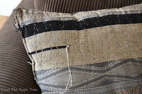Updated Sofa Pillows by Over The Apple Tree