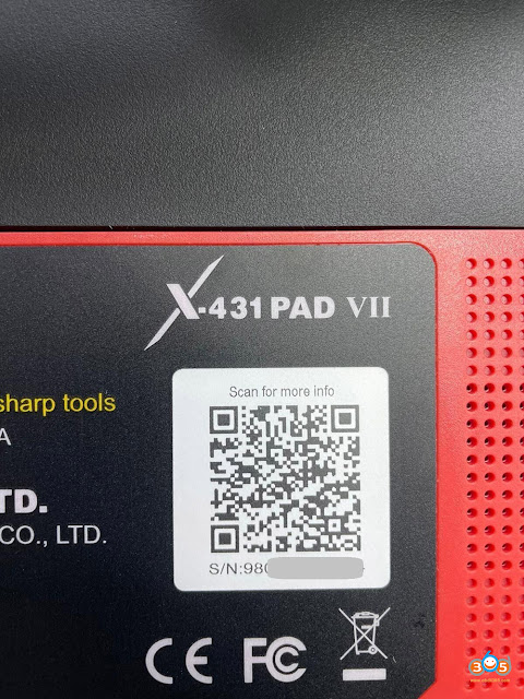 راه اندازی x431 pad vii سریال وجود ندارد 1