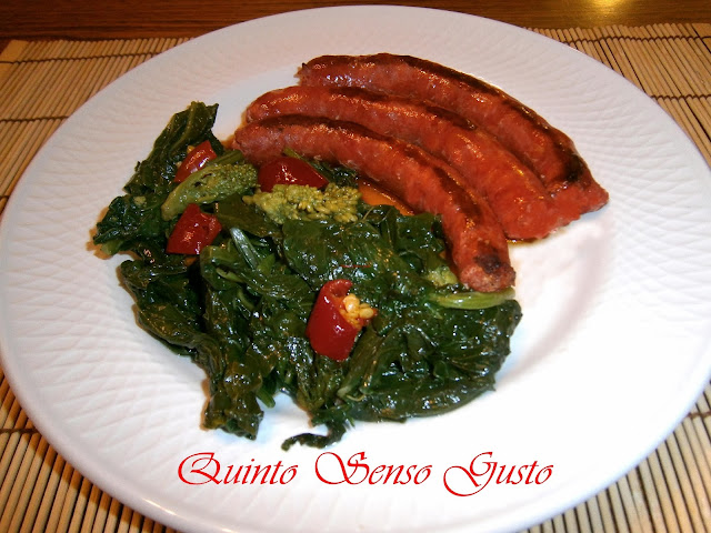 salsiccia piccante con cime di rapa