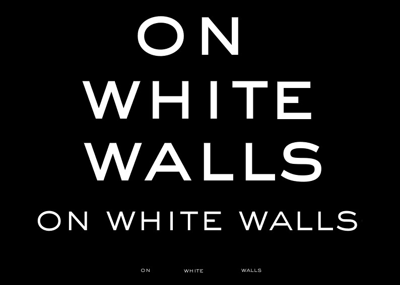 On white walls