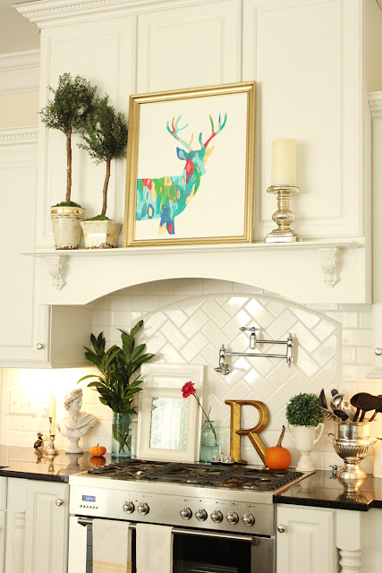 Fall-ing into Christmas with New Abstract Deer Silhouette Art! (a Giveaway!)