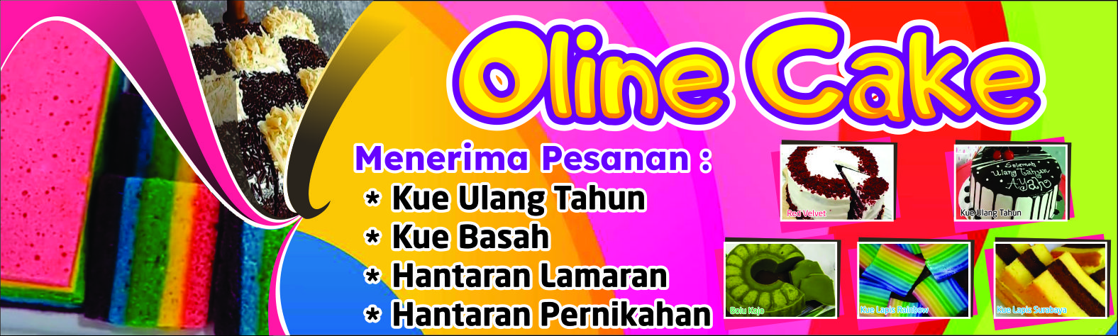 Banner Cake Kue cdr - Design_Spanduk