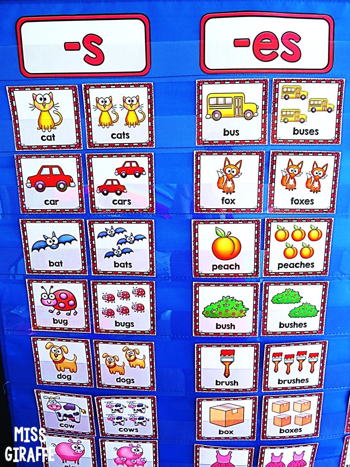 Miss Giraffe's Class: Teaching Singular and Plural Nouns