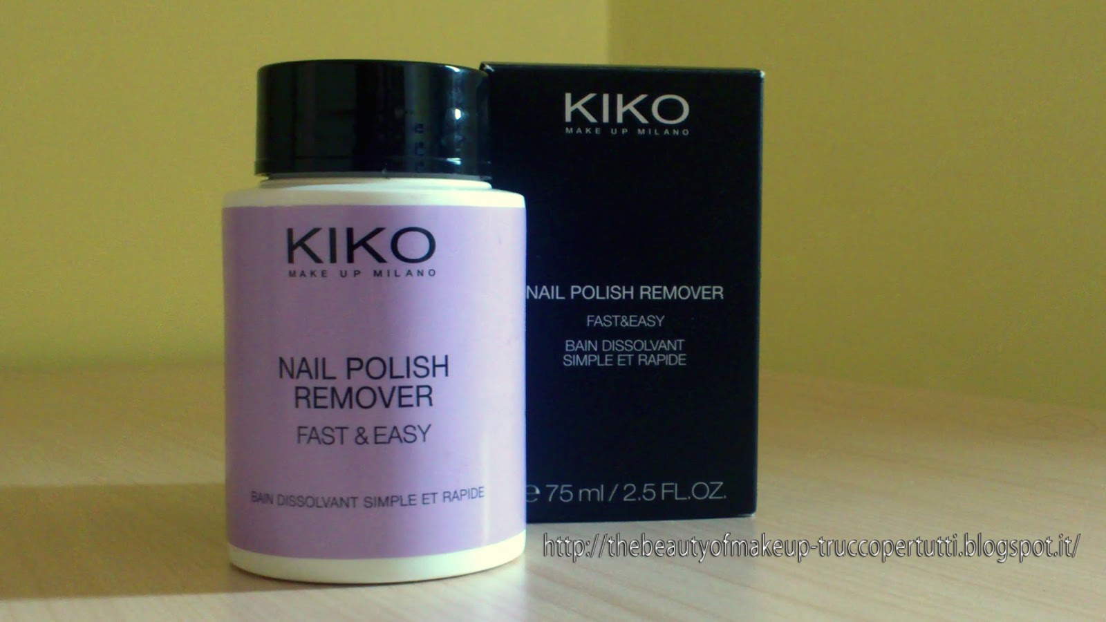 The Beauty Of Make Up Kiko Nail Polish Remover Fast & Easy