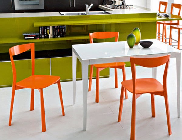 Fotos de comedores color naranja - Colores en Casa