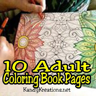 10 Adult Coloring Book Page Printables