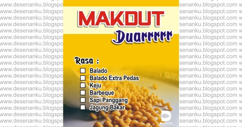 zumimylittlejourney: Contoh Desain Stiker Makanan Ringan