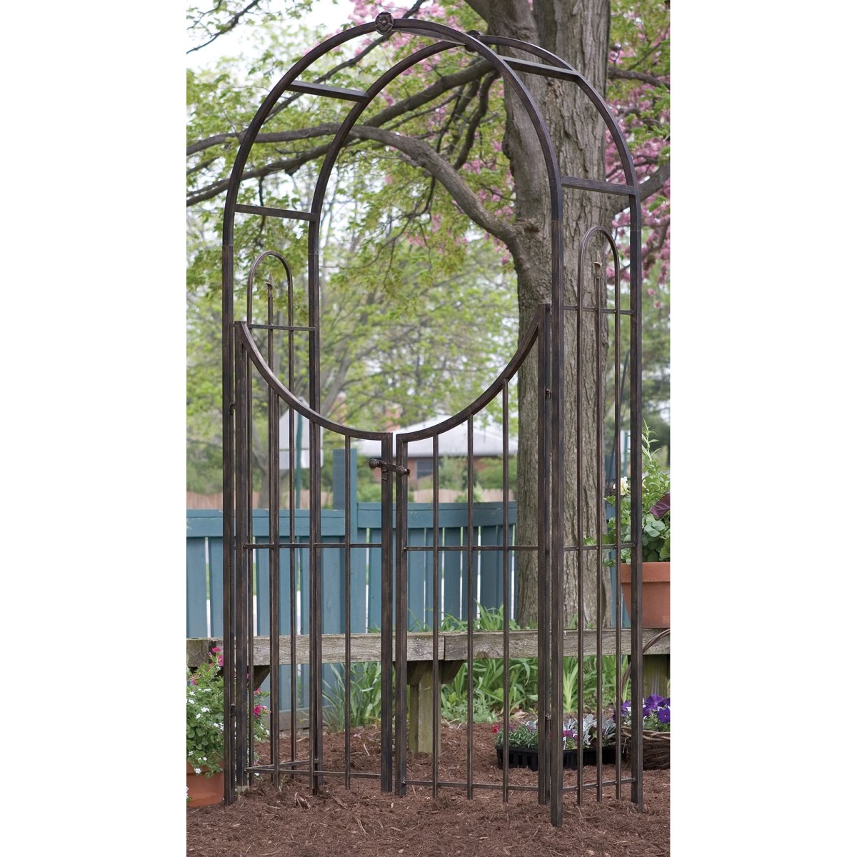 Iron Arbor With Gate | Autumn Weddings Pics