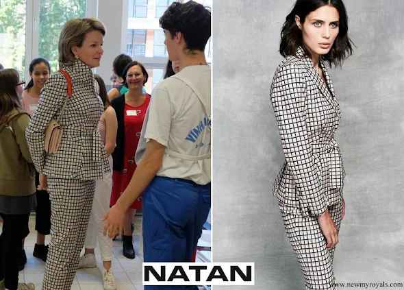 Qeen Mathilde wore Natan Collection Pantsuit