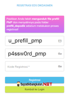 Prefill EDS PMP Offline