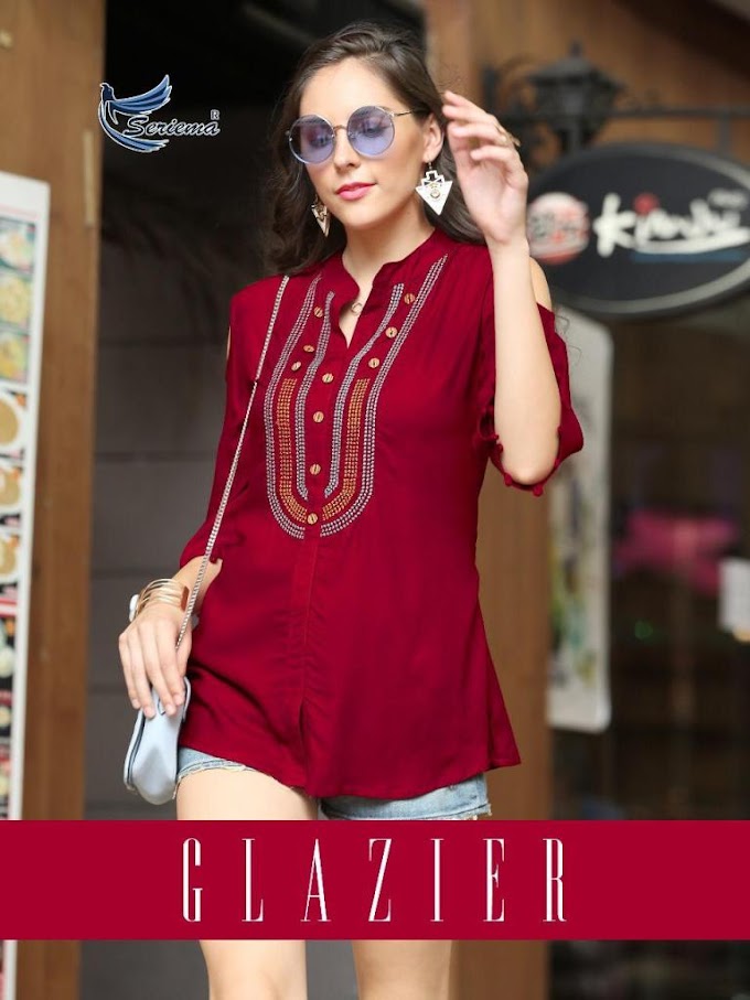 Seriema Glazier Rayon Western Tops wholesale Price