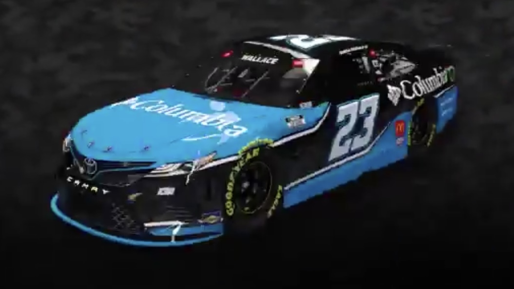 Bubba Wallace’s new Columbia paint scheme Stock Car Media